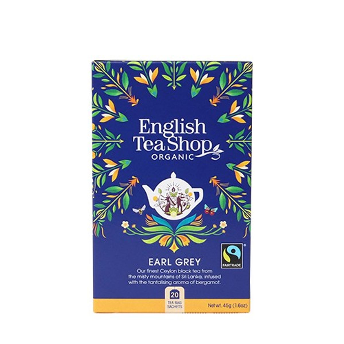 Earl Grey te Økologisk - 20 breve - English Tea Shop