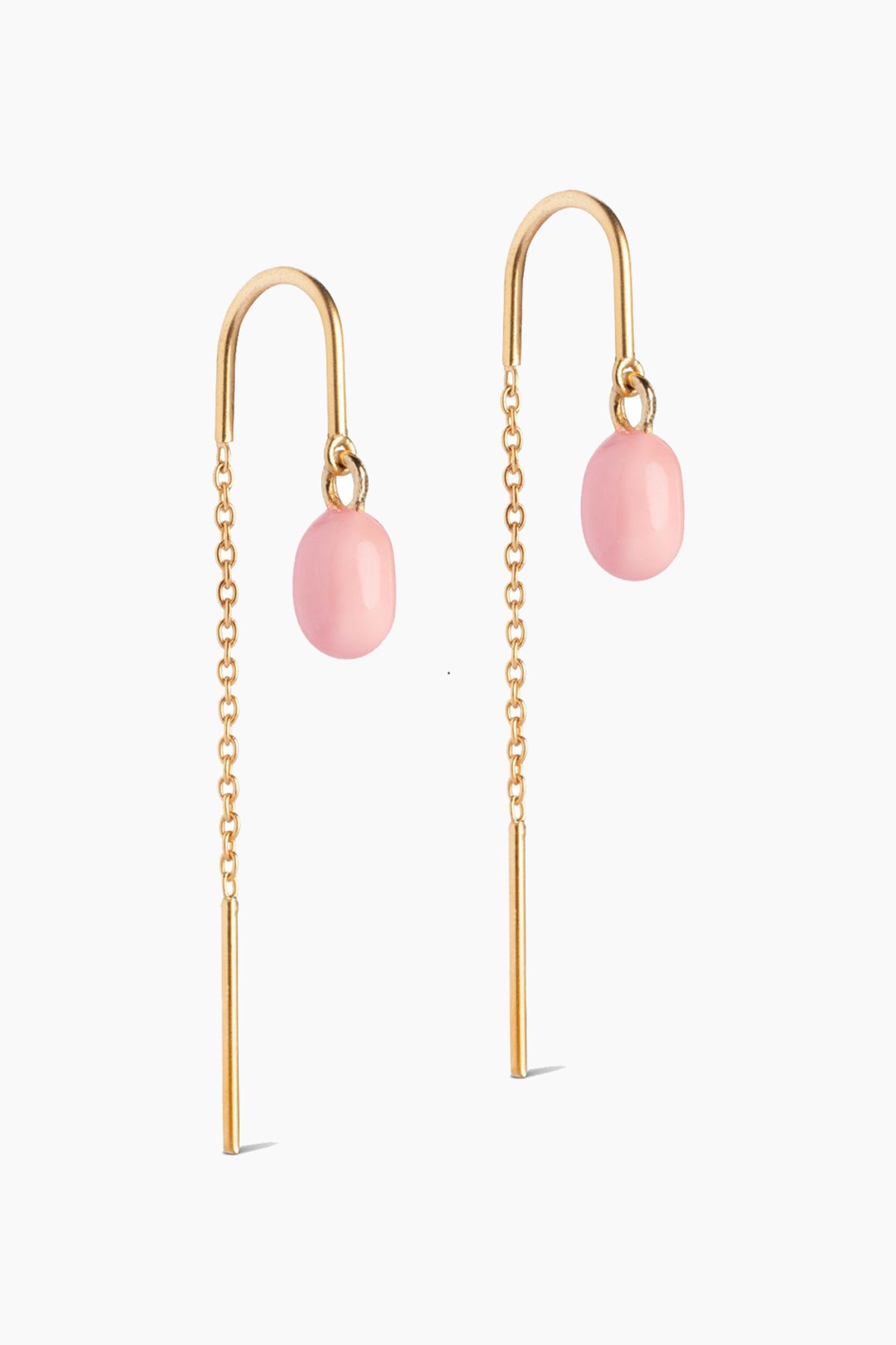 Earring Eleanor - Light Pink - ENAMEL - Pink One Size