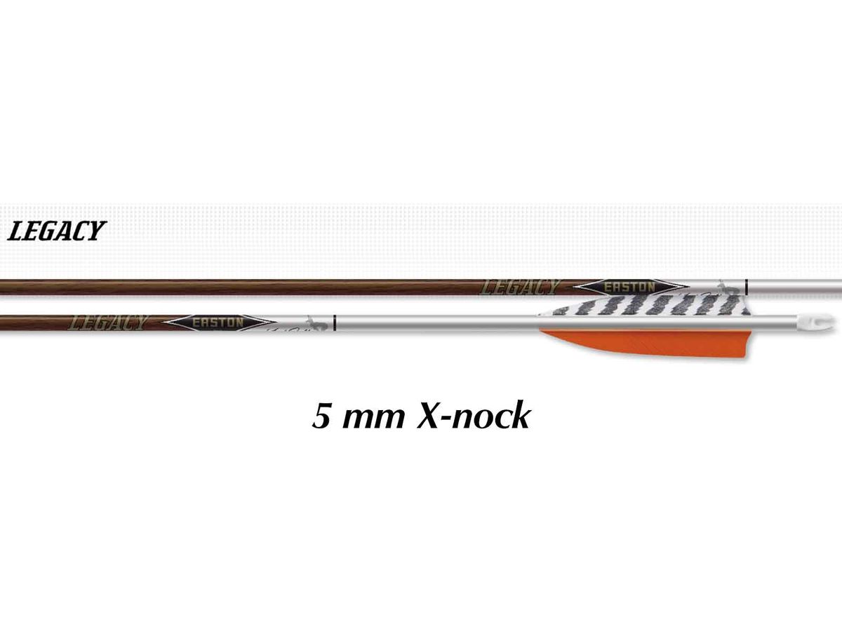 Easton 5 mm Legazy 4" naturfaner 6 stk-340