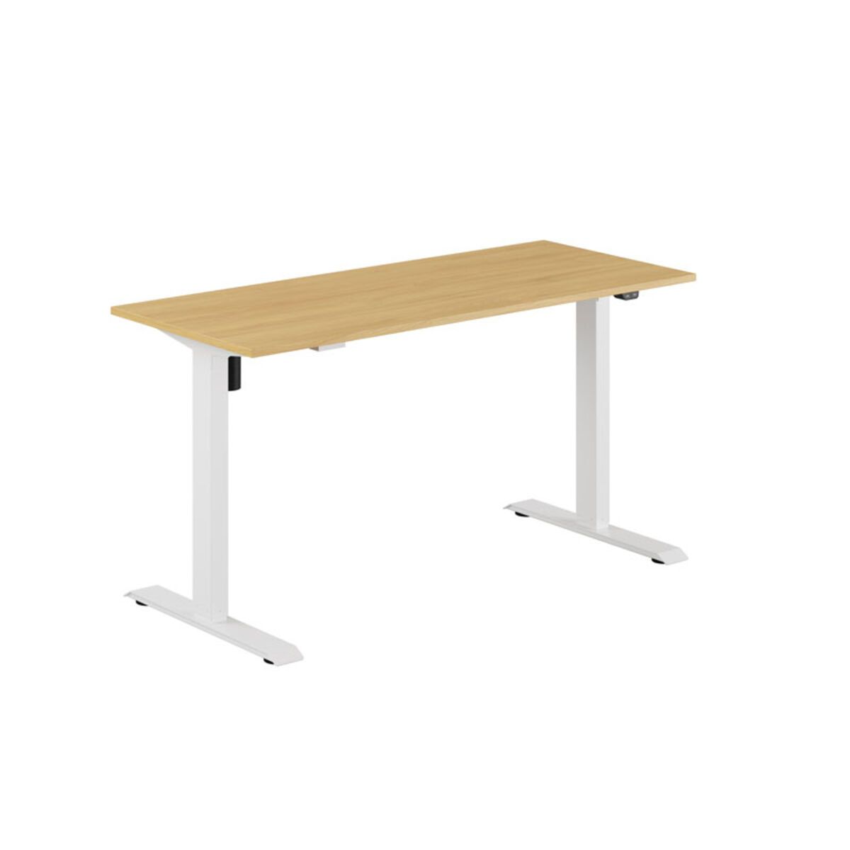 EASY Hæve/Sænkebord m/1 motor 140x60cm - Eg-hvid