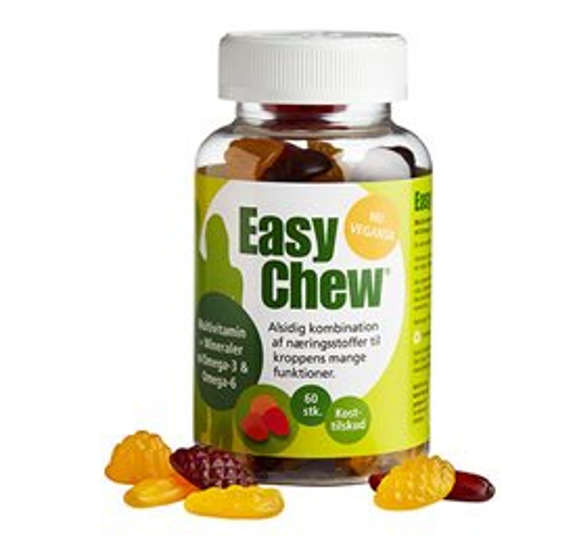 EasyChew Multivitamin m. omega 3 60 stk. X