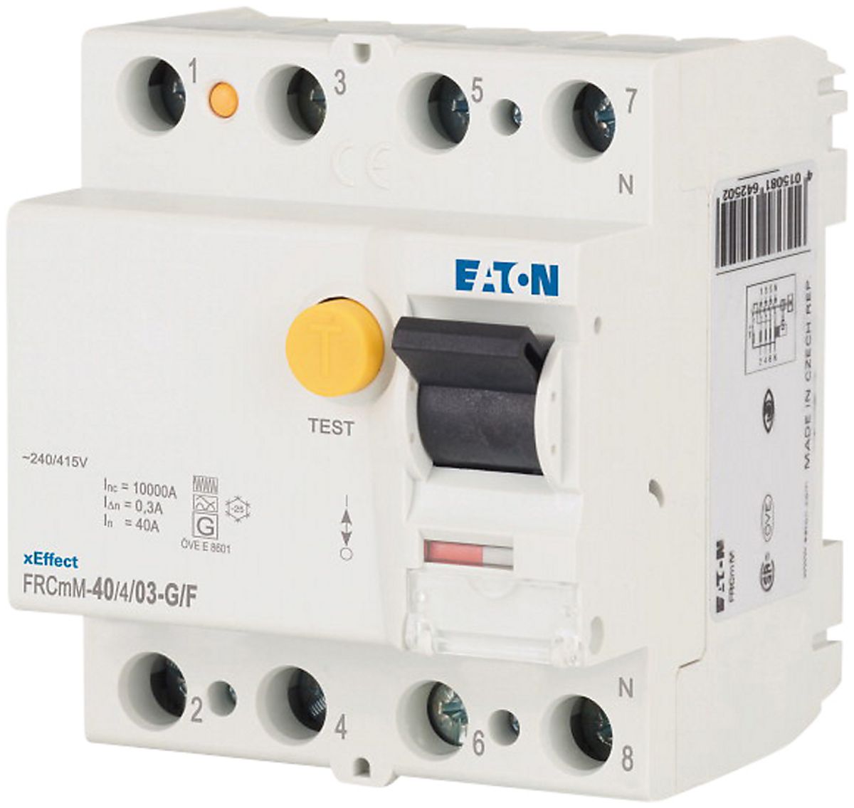 Eaton Hpfi rcd relæ 4p 40A Hpfi-40/4/003-A-Mw 235439