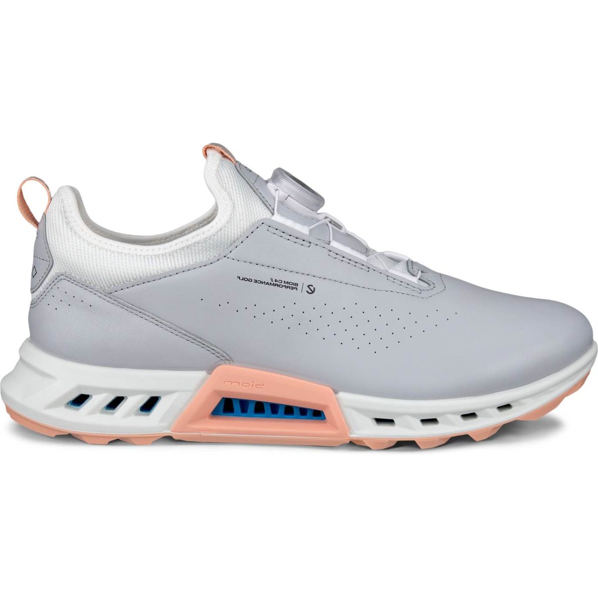 Ecco Biom C4 BOA Vandtætte Dame Golfsko Uden Spikes - Concrete - Str. 41 Normal