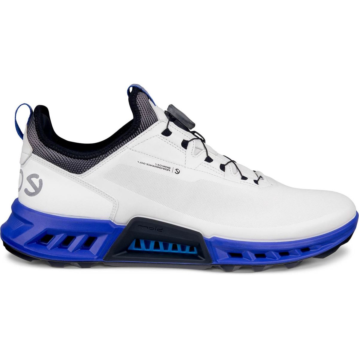 Ecco Biom C4 BOA Vandtætte Herre Golfsko Uden Spikes - White/Virtual - Str. 46 Normal