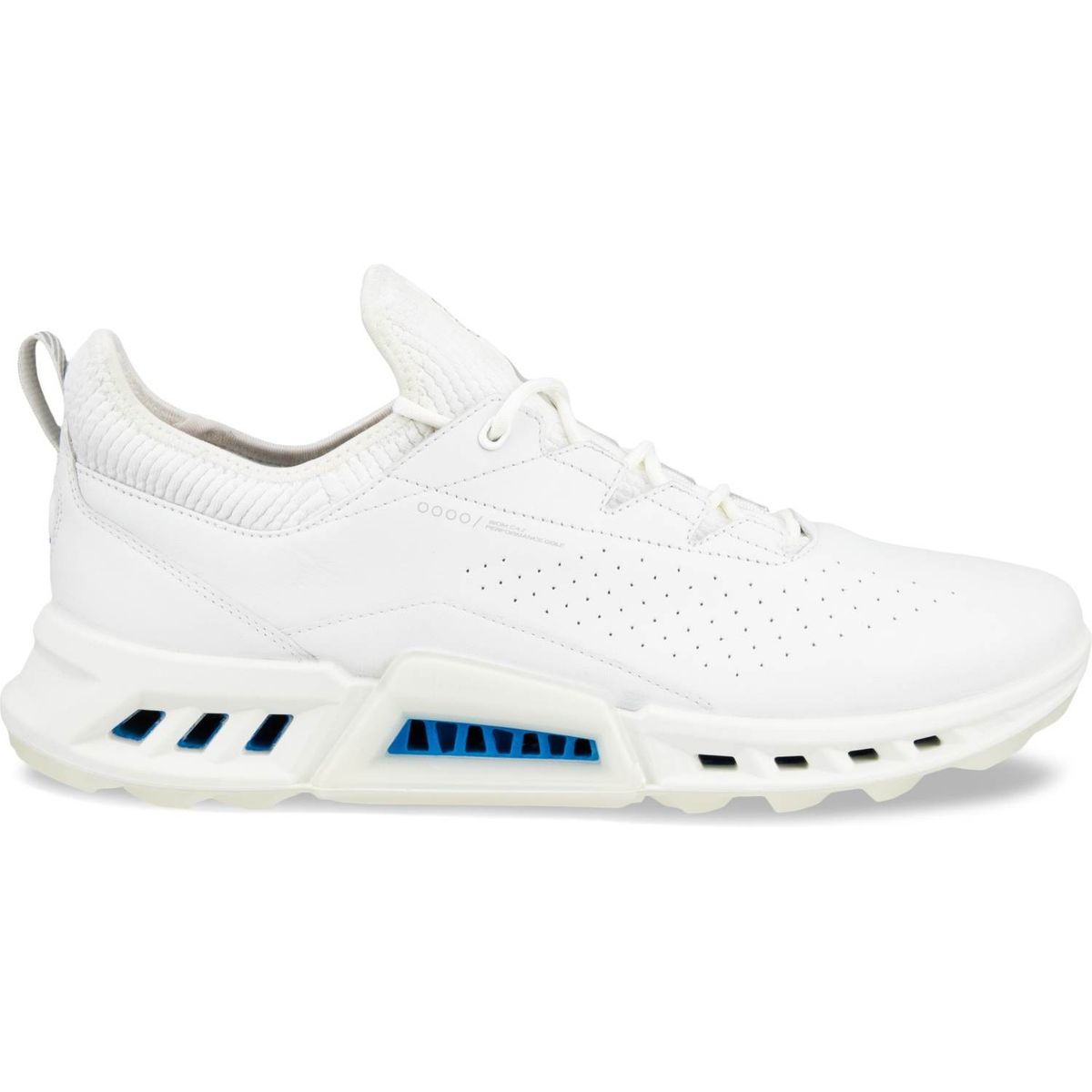 Ecco Biom C4 Vandtætte Herre Golfsko Uden Spikes - White (Blue Dot) - Str. 40 Normal