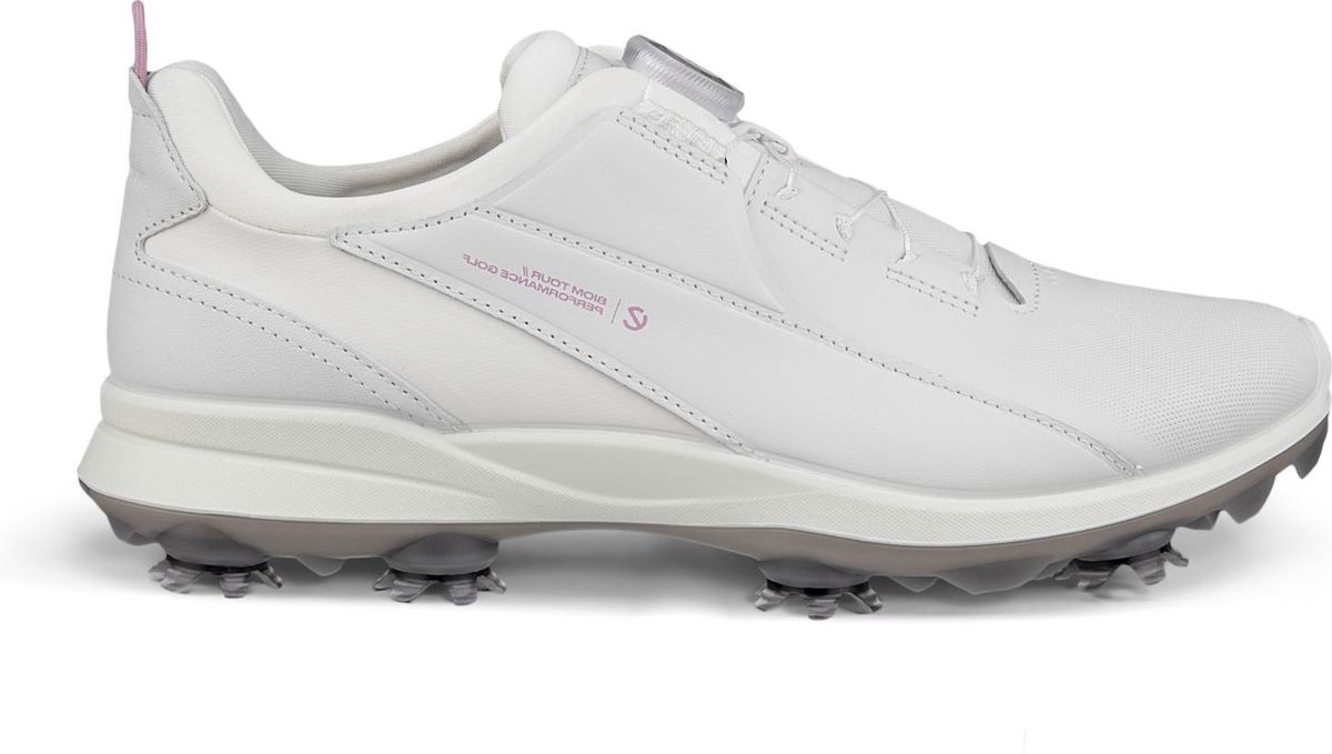 Ecco Biom Tour BOA Vandtætte Dame Golfsko Med Spikes - White - Str. 37 Normal