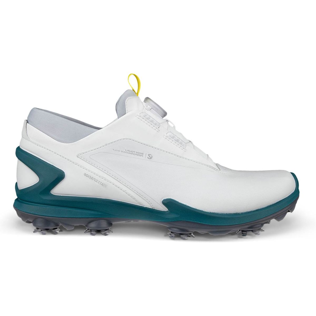 Ecco Biom Tour BOA Vandtætte Herre Golfsko Med Spikes - White - Str. 39 Normal