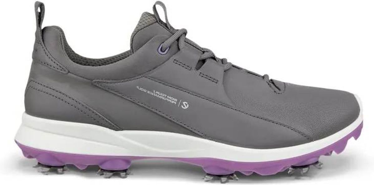 Ecco Biom Tour Vandtætte Dame Golfsko Med Spikes - Steel - Str. 42 Normal