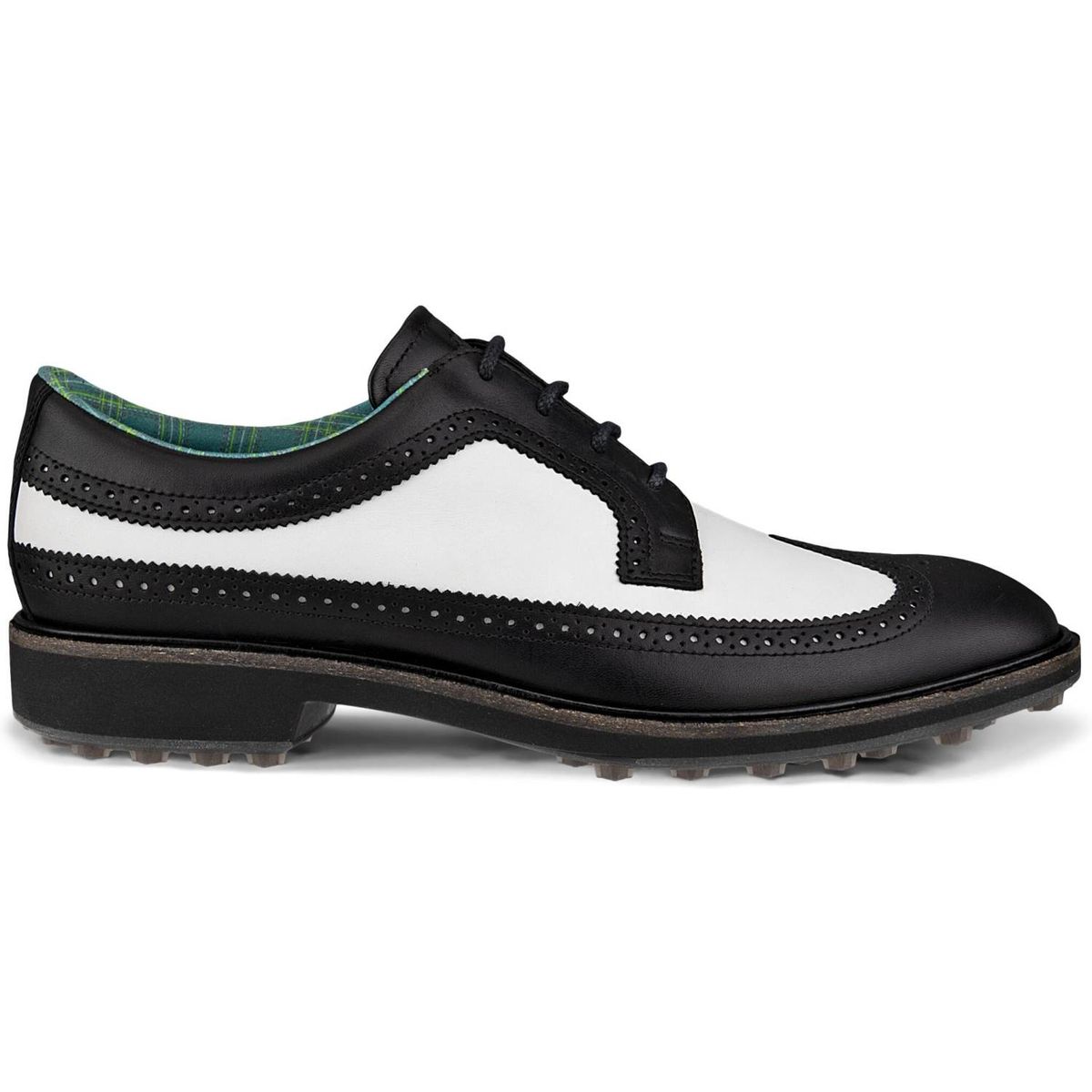 Ecco Classic Hybrid (Kiltie Version) Vandtætte Herre Golfsko Uden Spikes - Black/White - Str. 42 Normal