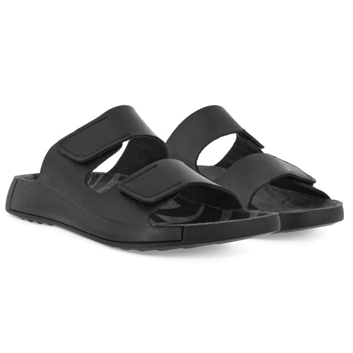 Ecco Cozmo Slide Beigeal Herre / Mænd, Sort-45 - Sandaler