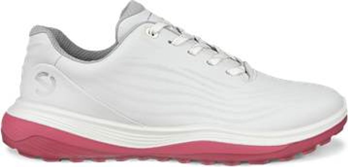 Ecco LT1 Vandtætte Dame Golfsko Uden Spikes - White/Bubblegum - Str. 36 Normal