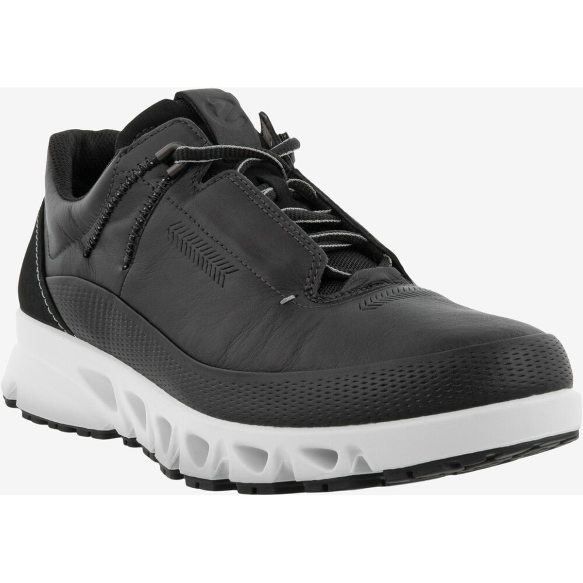 ECCO - Multi-Vent Women lædersneaker (Sort) - 38