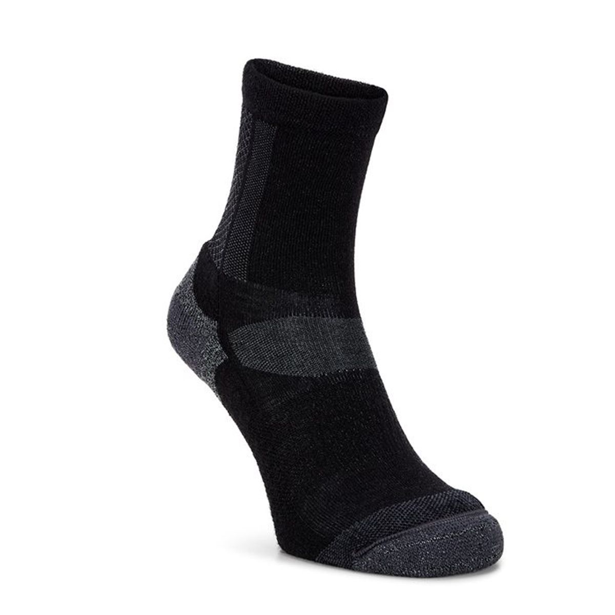 Ecco Outdoor Crew Socks, Sort-45-47 - Herretøj