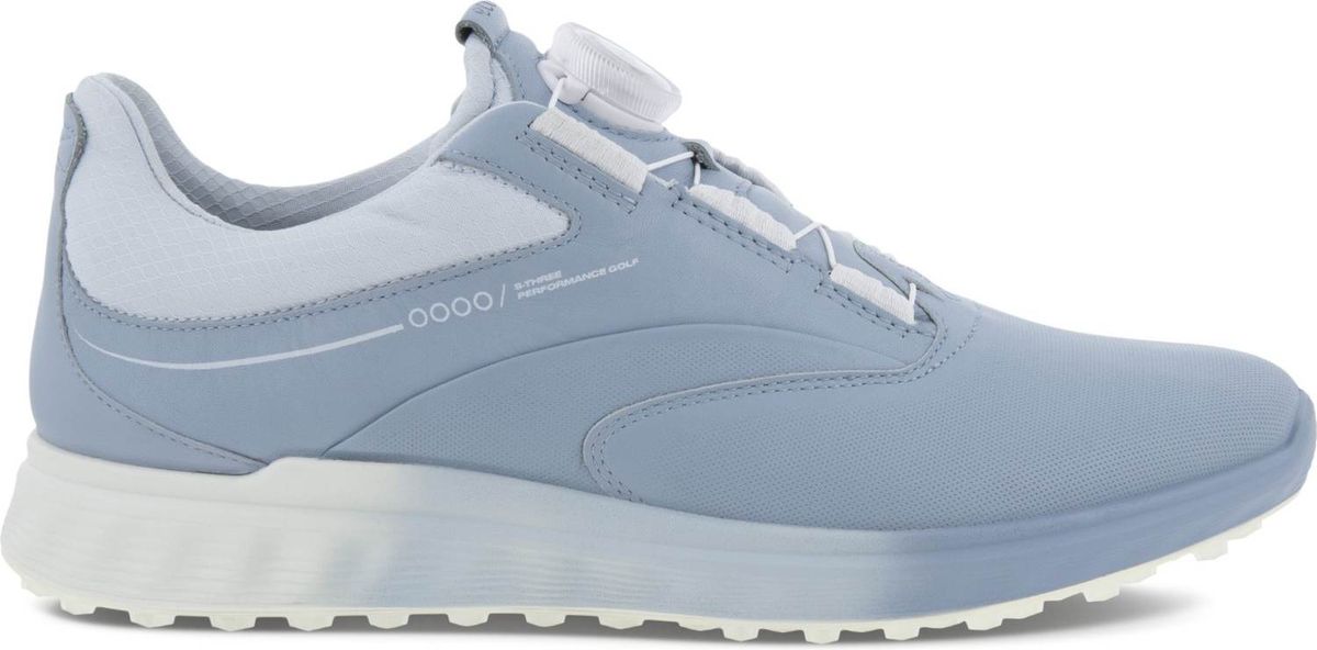 Ecco S-Three (2023) BOA Vandtætte Dame Golfsko Uden Spikes - Dusty Blue/Air - Str. 39 Normal