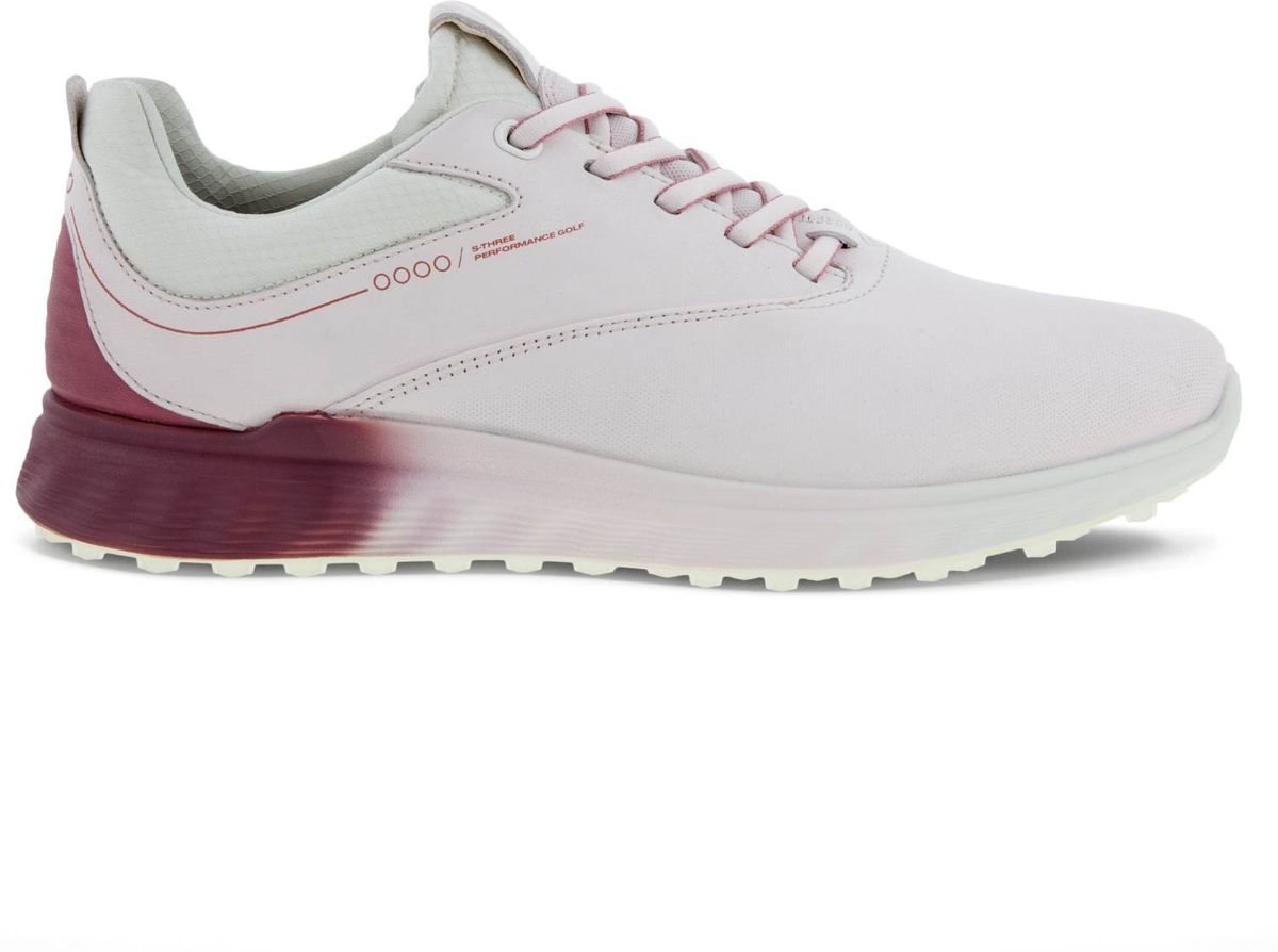 Ecco S-Three (2023) Vandtætte Dame Golfsko Uden Spikes - Delicacy/Blush/Delicacy - Str. 39 Normal