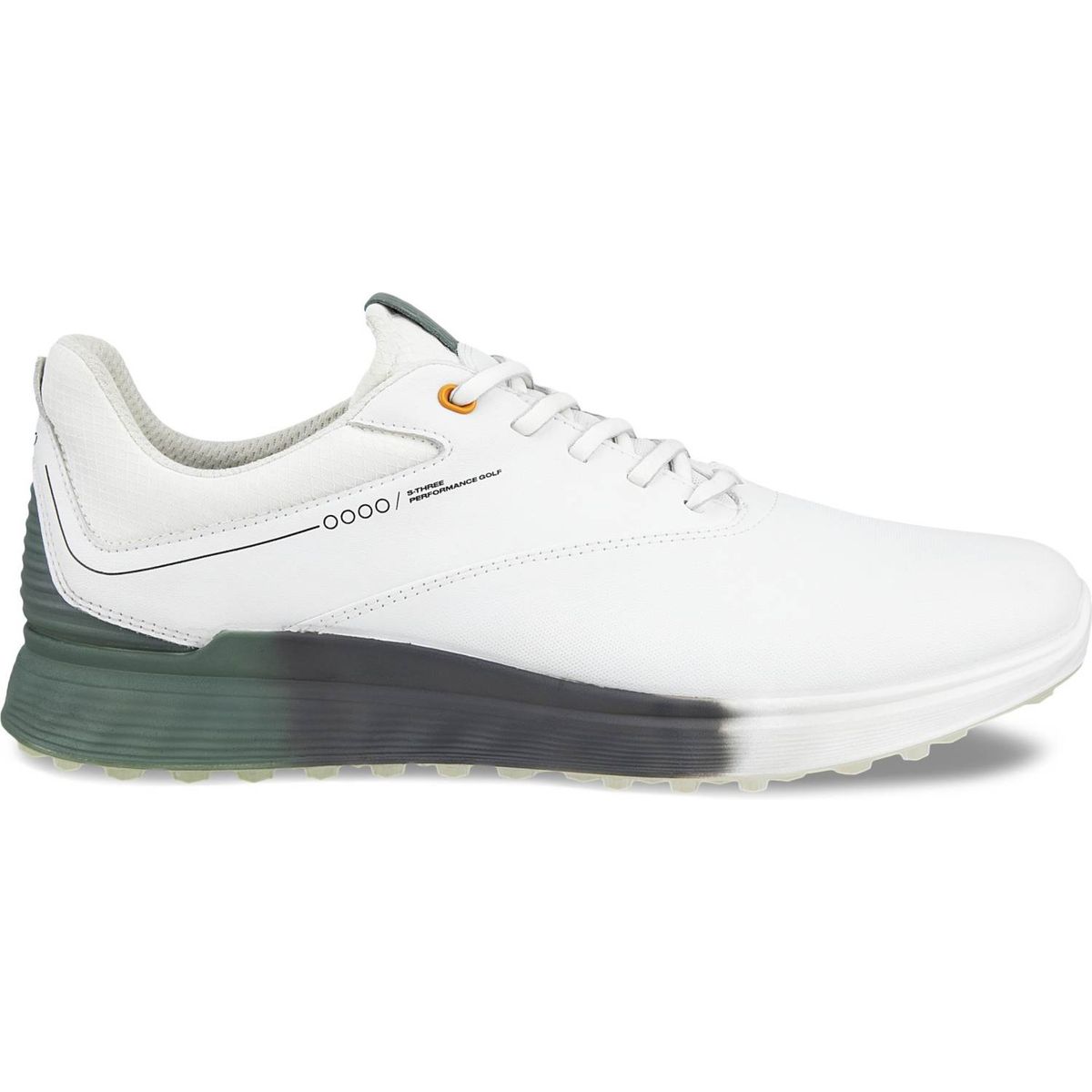 Ecco S-Three (2023) Vandtætte Herre Golfsko Uden Spikes - White - Str. 40 Normal