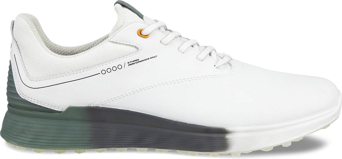 Ecco S-Three (2023) Vandtætte Herre Golfsko Uden Spikes - White - Str. 41 Normal