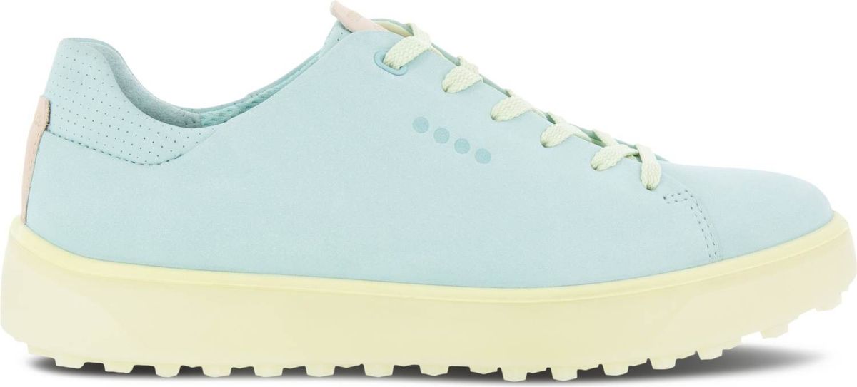 Ecco Tray Vandtætte Dame Golfsko Uden Spikes - Eggshell Blue/Sherbet - Str. 36 Normal