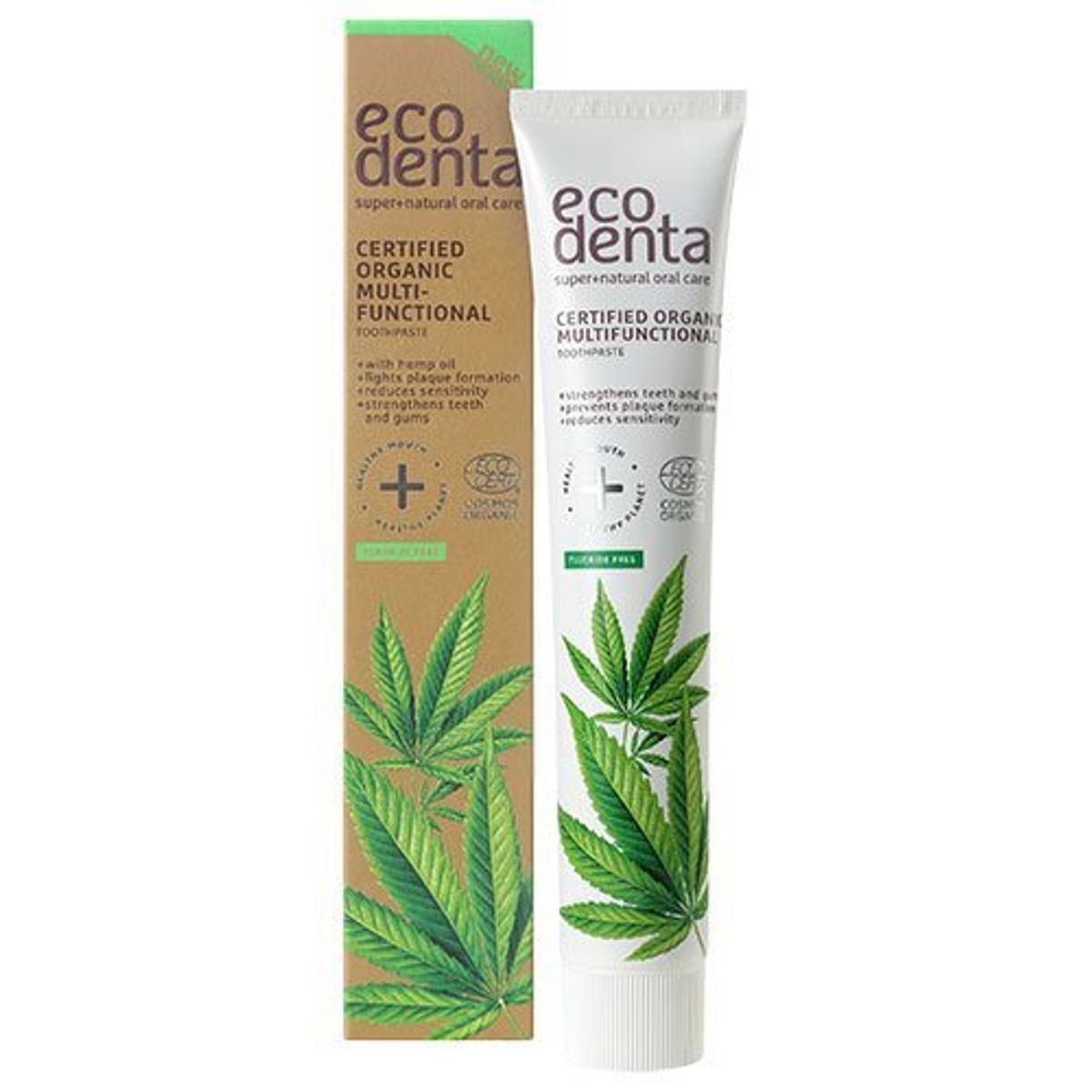 Ecodenta Tandpasta m. hemp oil ØKO, 75ml