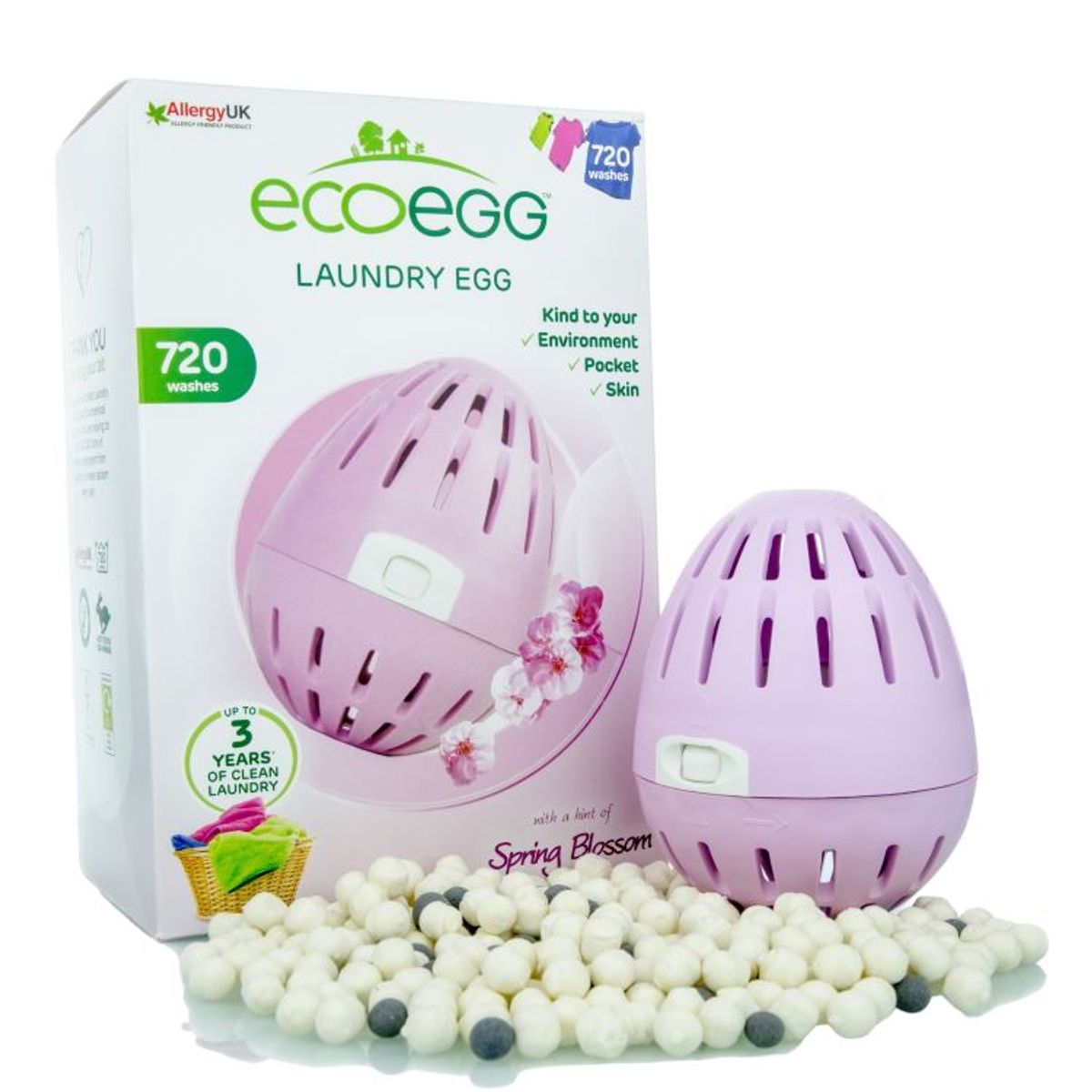 Ecoegg - Vaskeæg 720 Vaske - Med Blomsterduft