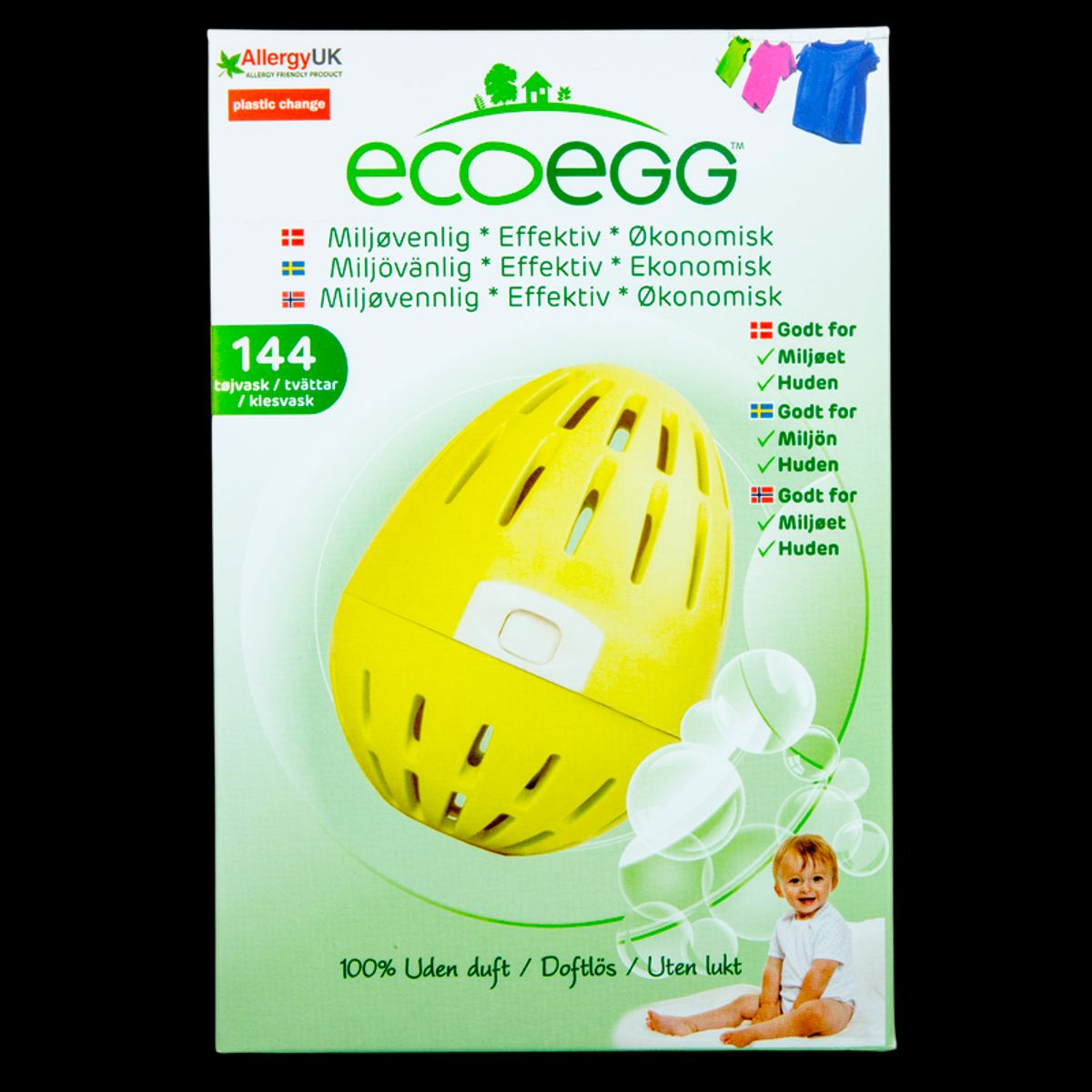 Ecoegg Vaskeæg Uden Duft (144 vaske)