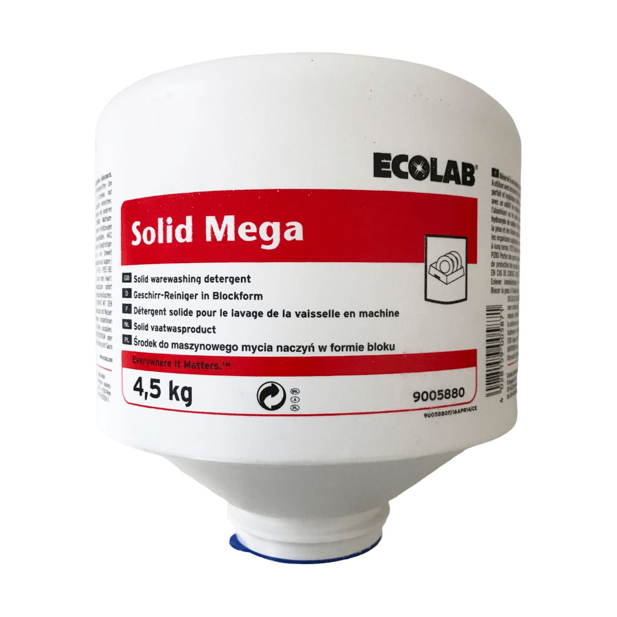 Ecolab Solid Mega maskinopvask med klor 4,5 kg