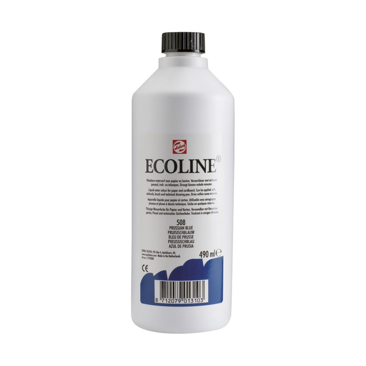 Ecoline Akvarelfarve - 490 ml. Preuserblå