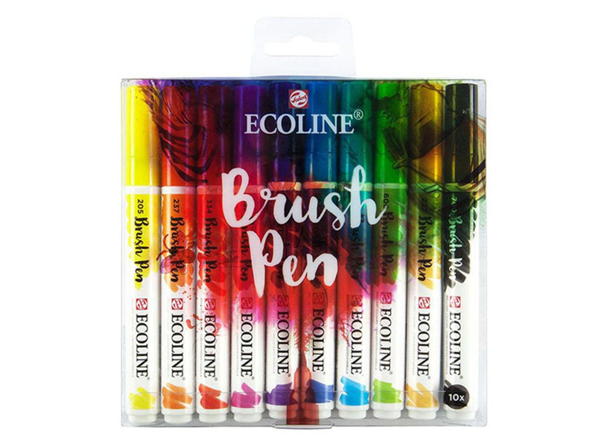 Ecoline Brush Pen - Gavesæt med 10 std. ...