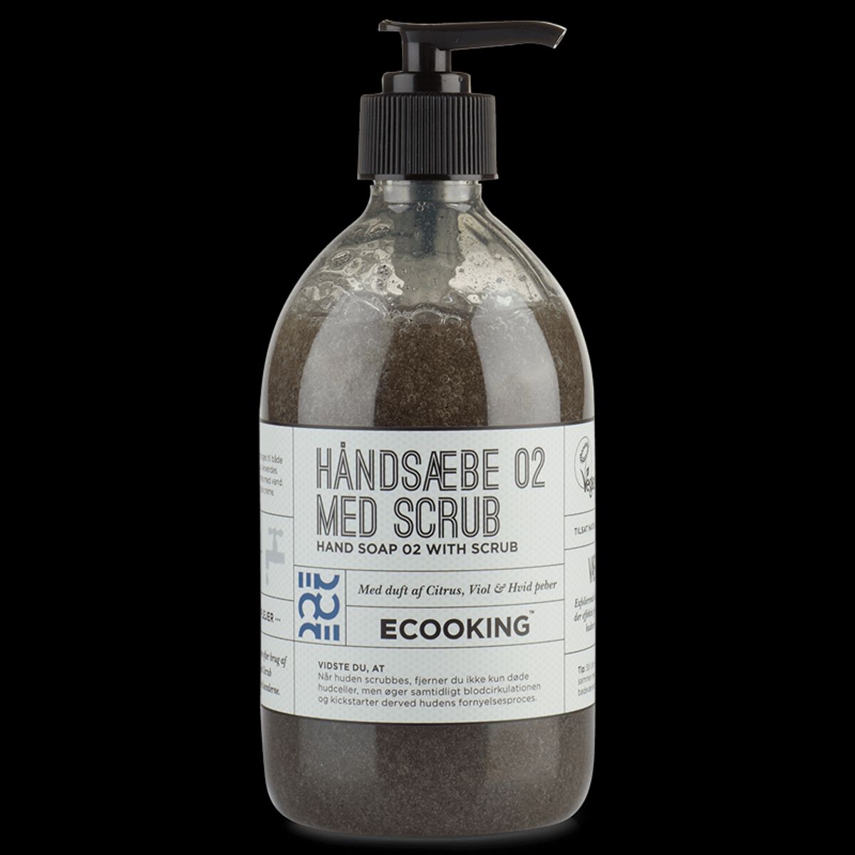 Ecooking Håndsæbe 02 med Scrub 500 ml.