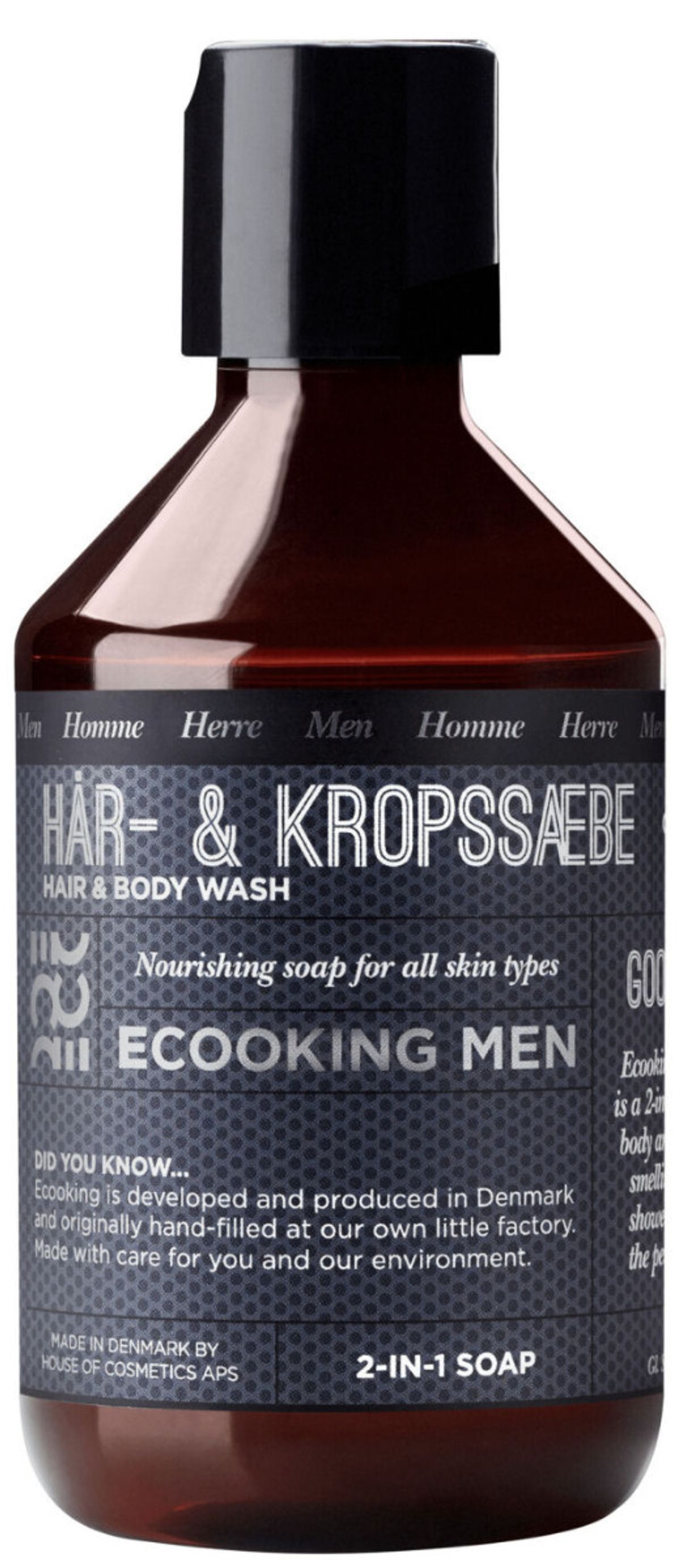 Ecooking men hår- & kropssæbe 250ml