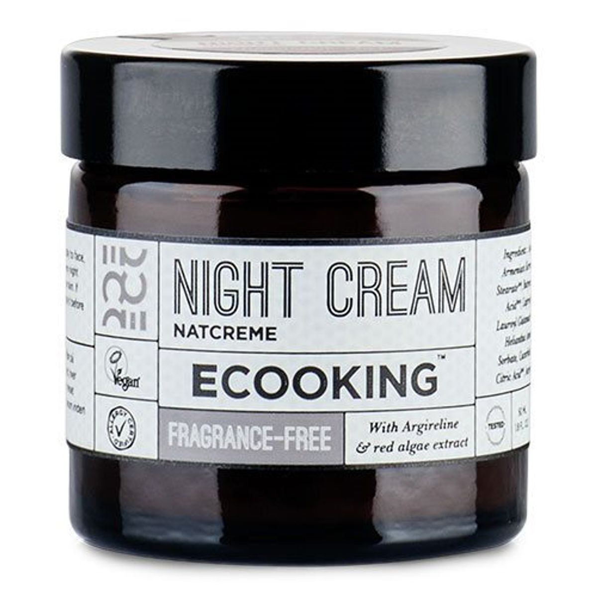 Ecooking Night Cream Parfumefri - 50 ml. (inkl. gratis Ecooking ansigtolie 10 ml. værdi 159.95)