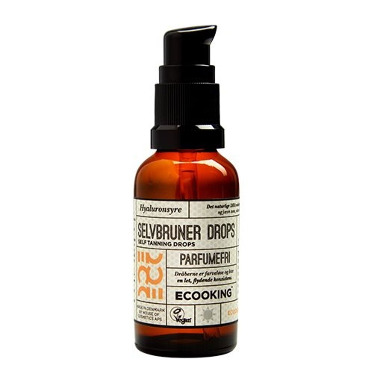 Ecooking Selvbruner Drops parfumefri - 30 ml. (inkl. gratis Ecooking ansigtolie 10 ml. værdi 159.95)