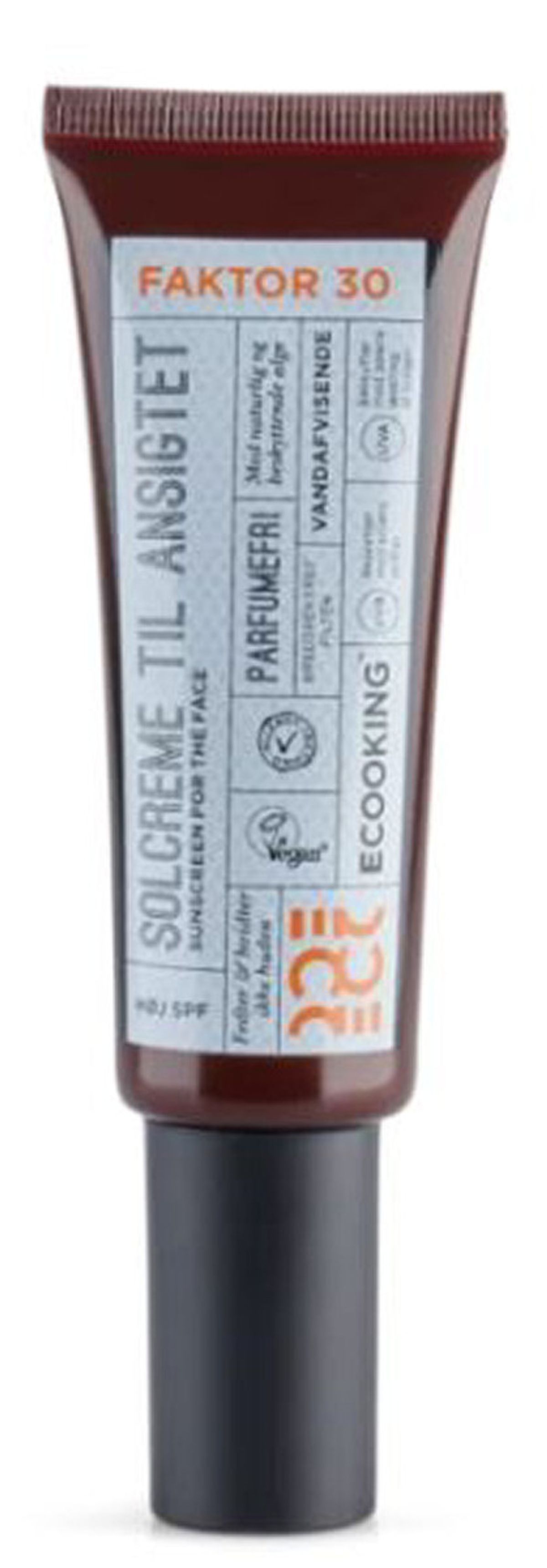 Ecooking solcreme til ansigtet SPF30 high 50ml