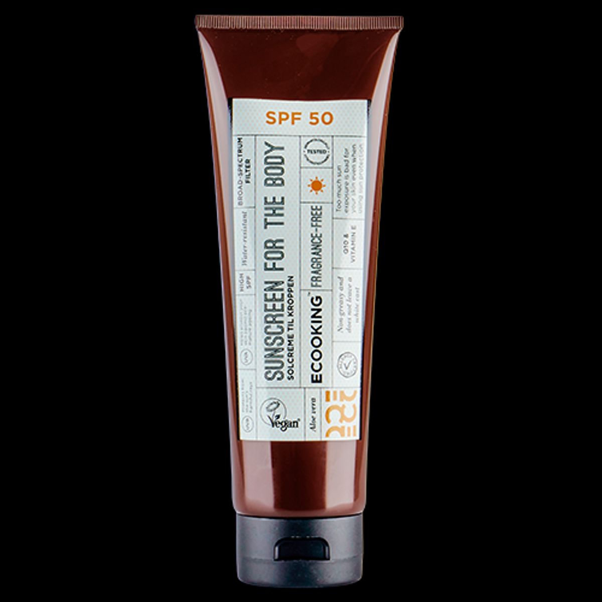 Ecooking Sunscreen Body SPF 50 - Parfumefri (250 ml)