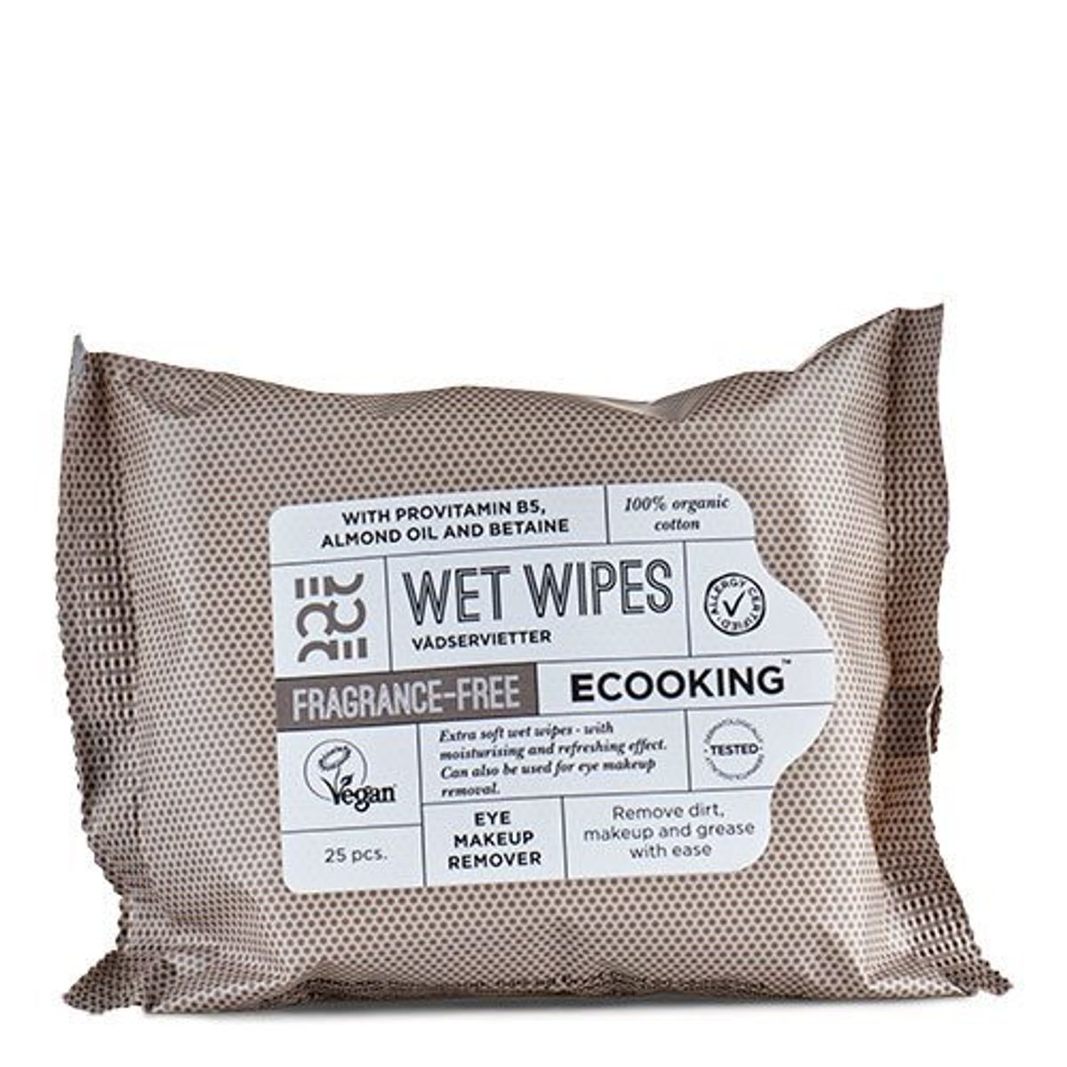 Ecooking Wet Wipes Fragrance Free 25 pcs.