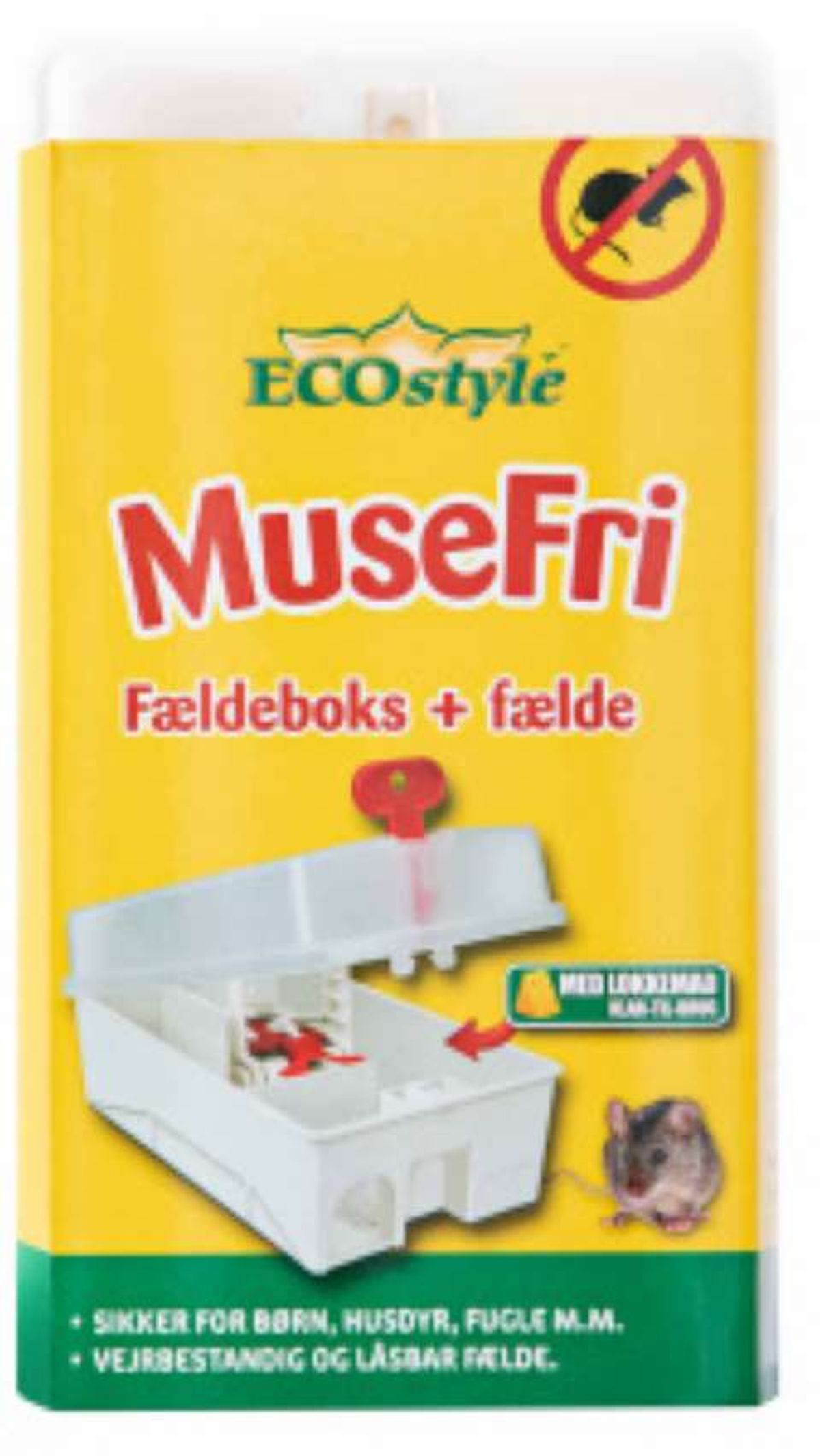 Ecostyle MuseFri Fældeboks inkl. fælde