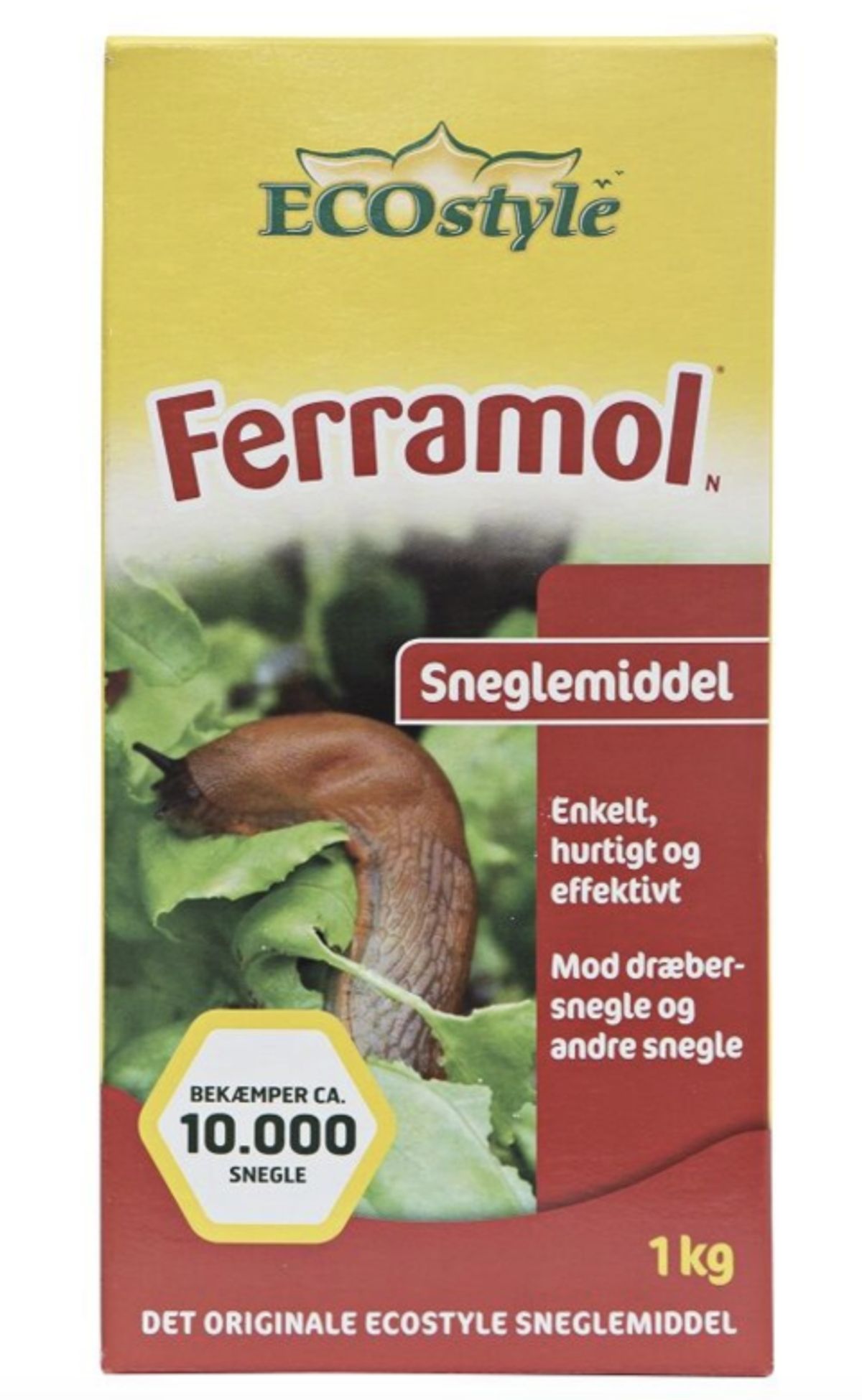 Ecostyle sneglebekæmpelse SnegleFri Ferramol 1 kg