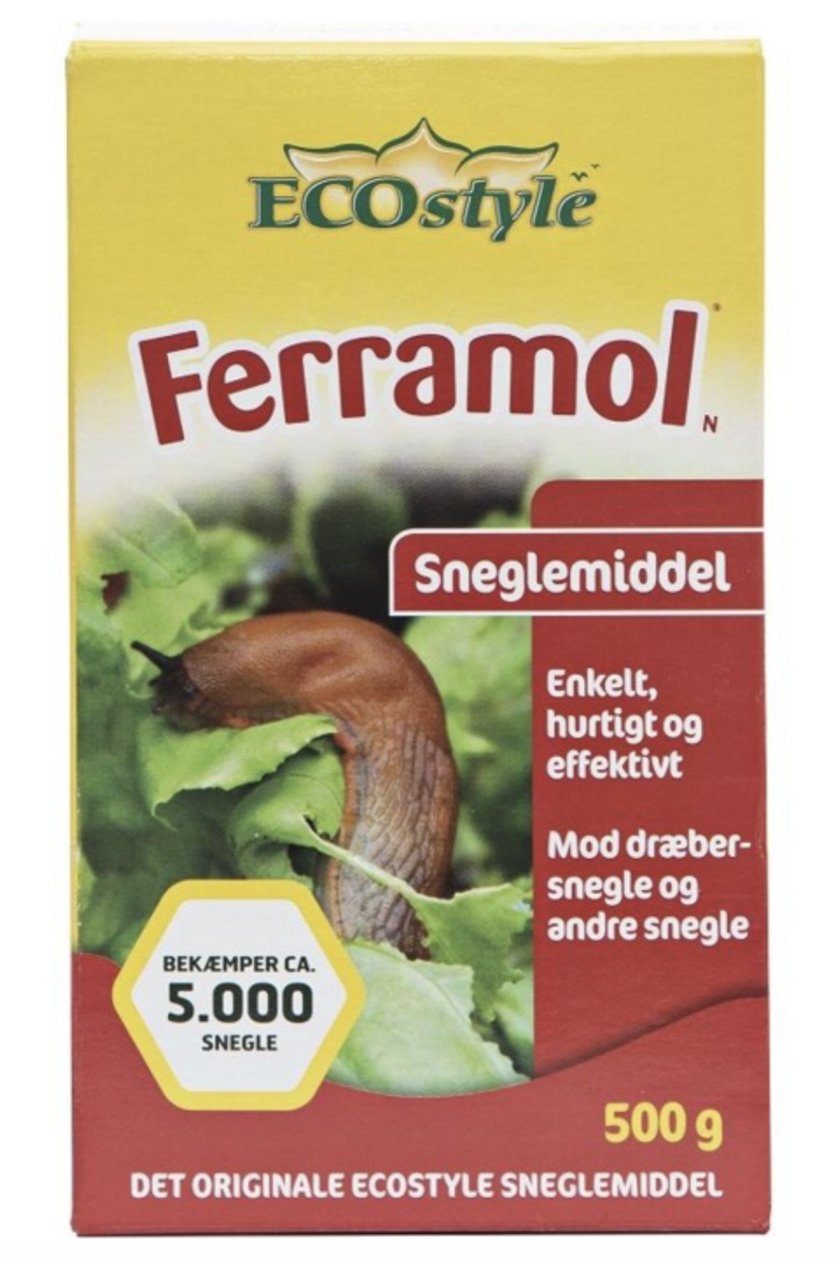 Ecostyle sneglebekæmpelse SnegleFri Ferramol 500 g