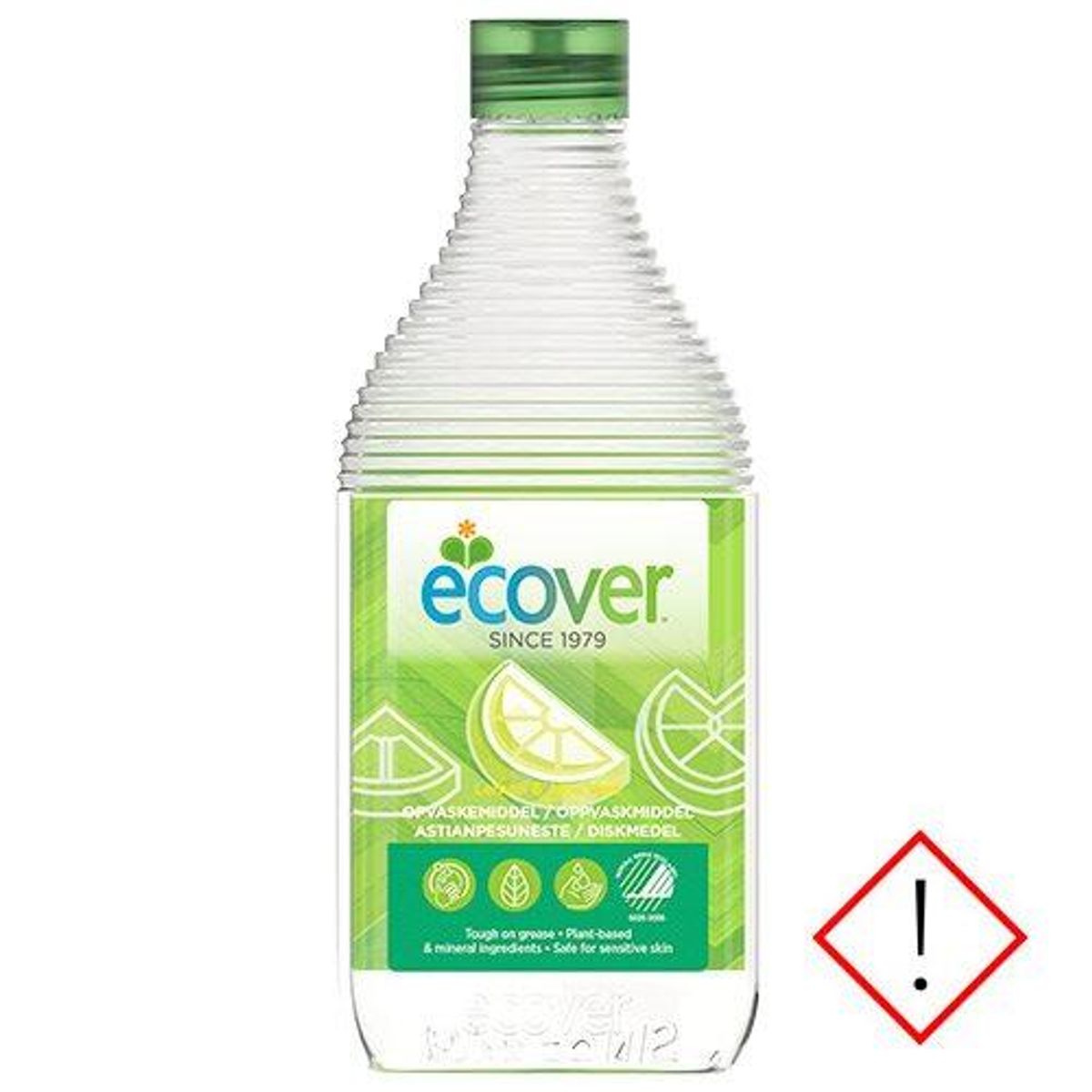 Ecover opvask lemon, aloe vera, 450ml.