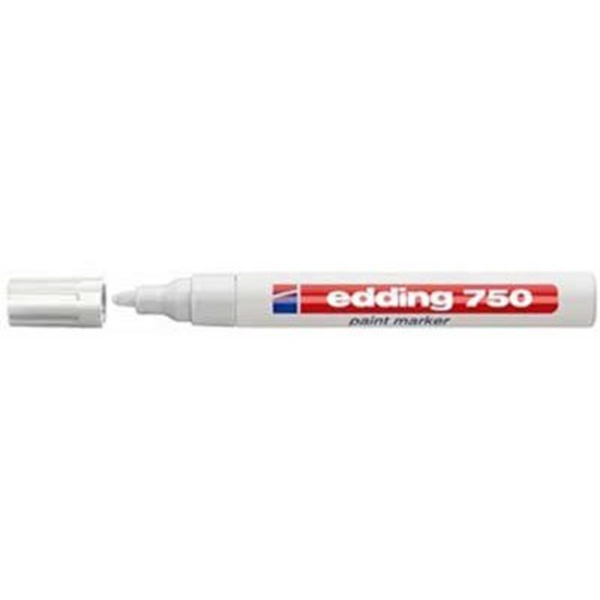 edding 750 paintmarker , skrivebredde: 2040 hvid