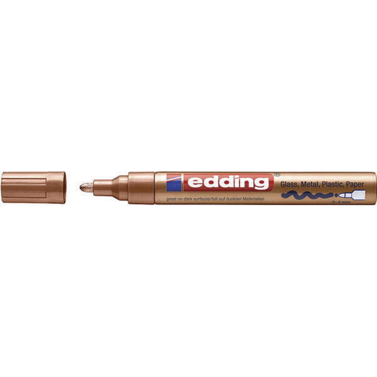 Edding 750M paintmarker 2-4mm kobber