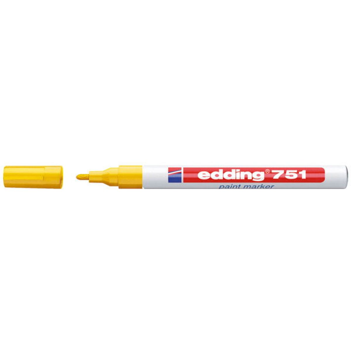 Edding 751F paintmarker 1-2mm gul