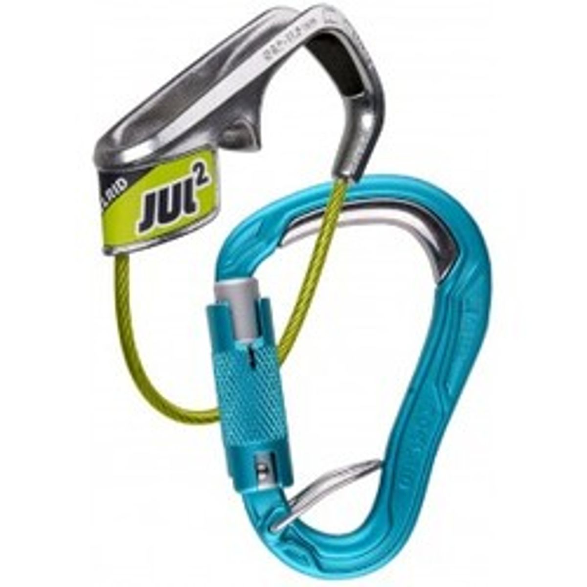 Edelrid Jul 2 Belay Kit Bulletproof Triple - Icemint - Str. Stk - Karabinhage