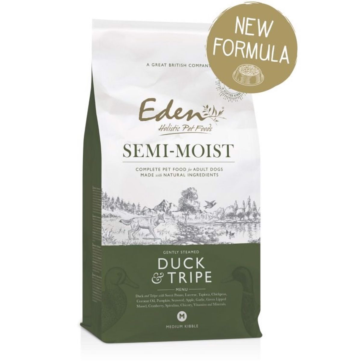 Eden Semi Moist Duck & Tribe, 10 kg