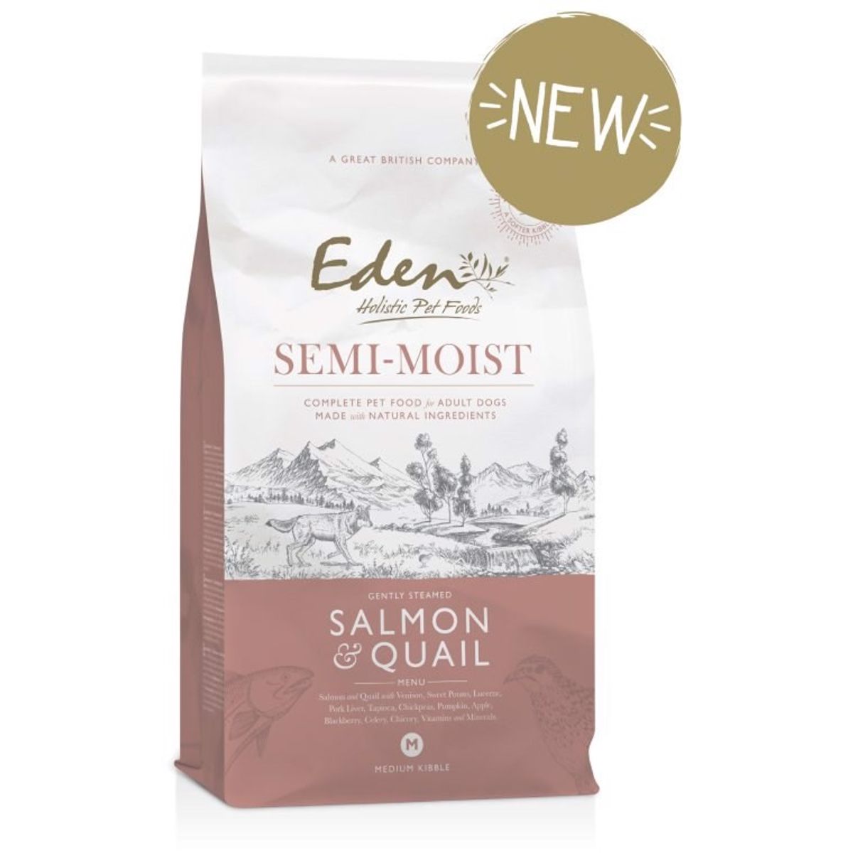 Eden Semi Moist Salmon & Quail, 2 kg