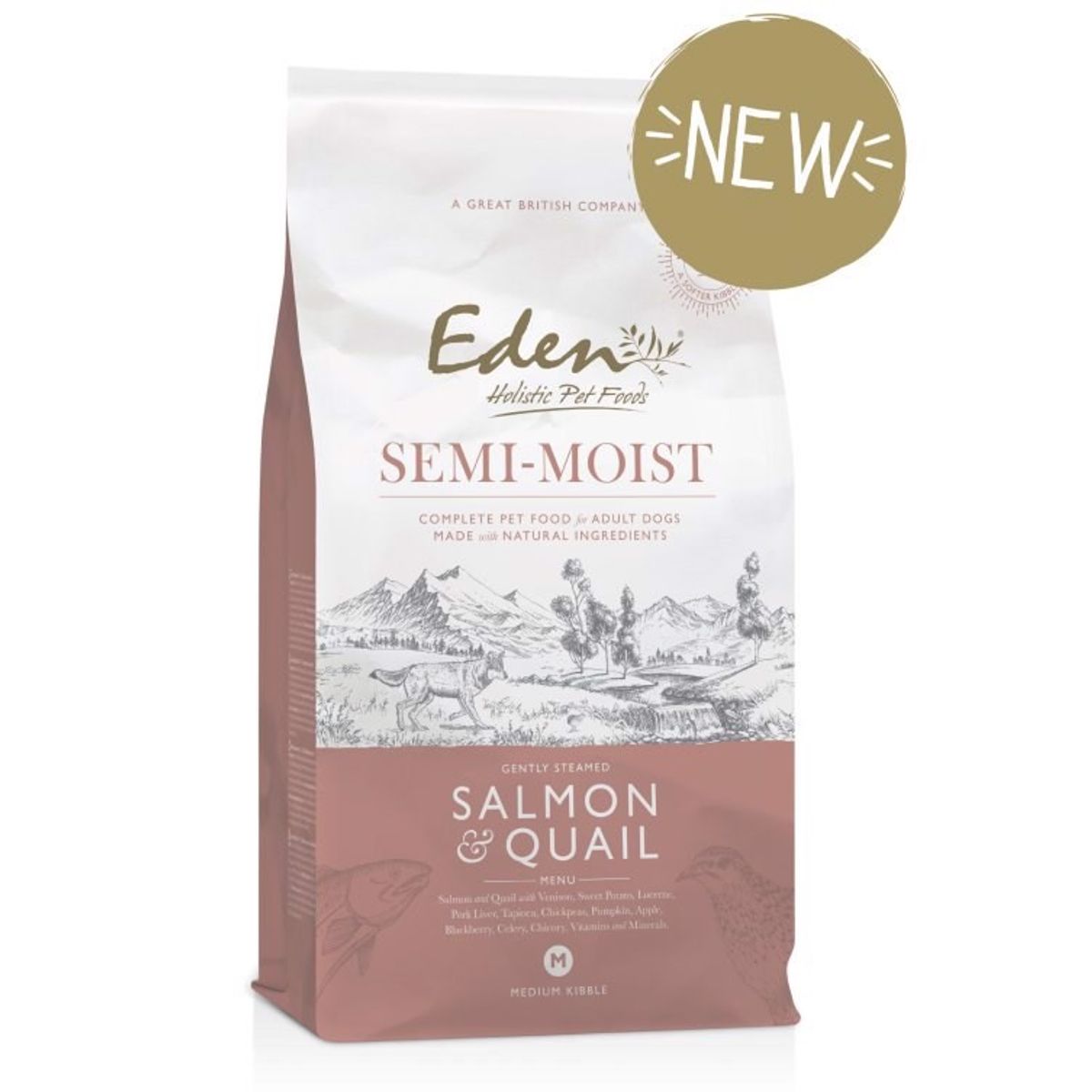 Eden Semi Moist Salmon & Quail, 2 kg