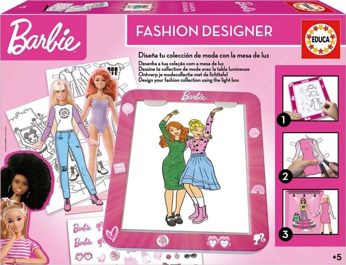 Educa - Barbie Fashion Designer - Lys-tablet Til Børn