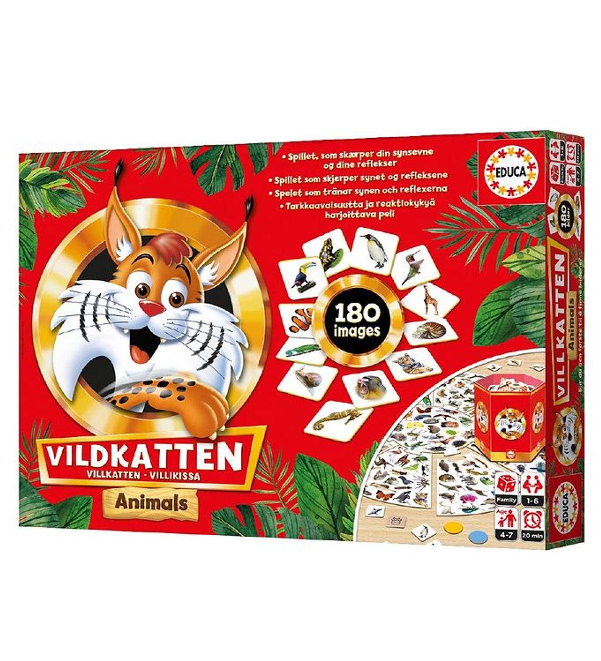 Educa Brætspil - Vildkatten Animals