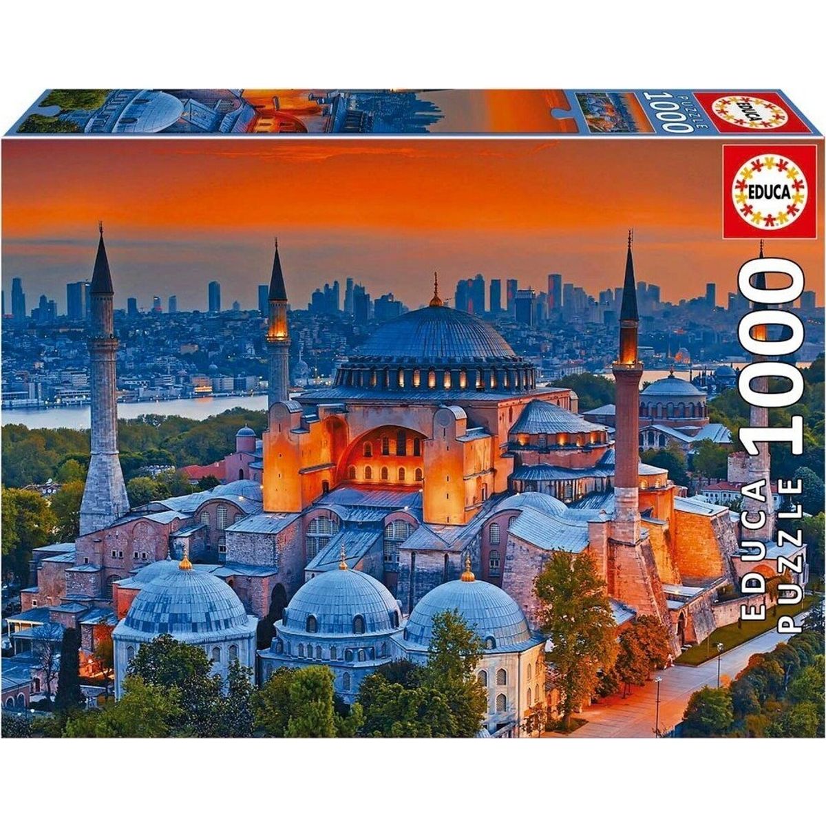 Educa Puslespil - 1000 Brikker - Blå Moské Istanbul