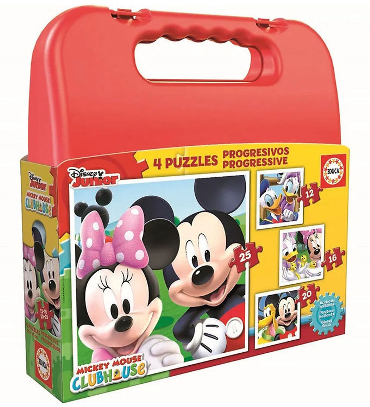 Educa Puslespil - 4 Forskellige - Mickey Mouse Club House